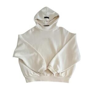 NWOT Fear Of God Essentials Cloud Dancer  Hoodie White - Size XS (oversized fit)